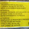 Vauxhall Calibra 4x4 /Cavalier mk3 4x4 LABEL, RESERVOIR (transferbox)